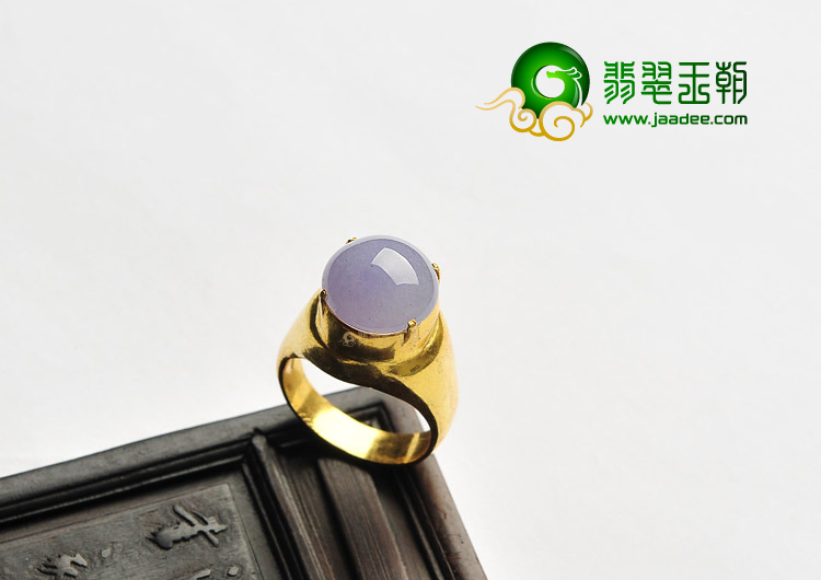 (超值推荐)糯冰种紫罗兰戒面