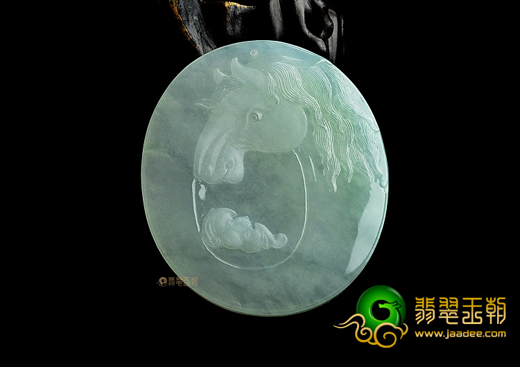 (超值推荐)冰种晴水马到成功挂件