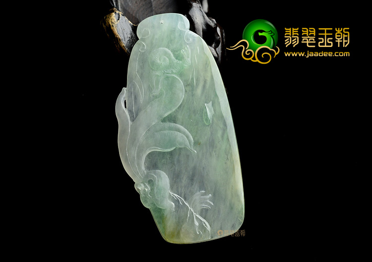 (超值推荐)冰种黄加绿君子兰挂件