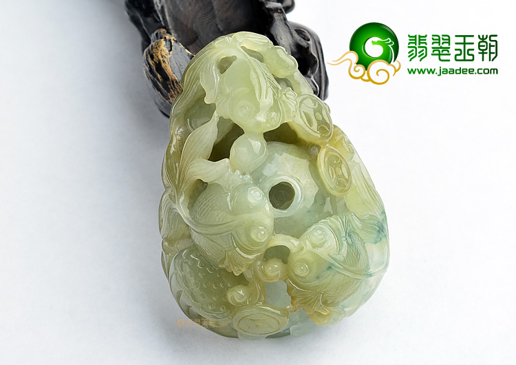 (超值推荐)糯冰种晴水褐黄翡金玉满堂挂件
