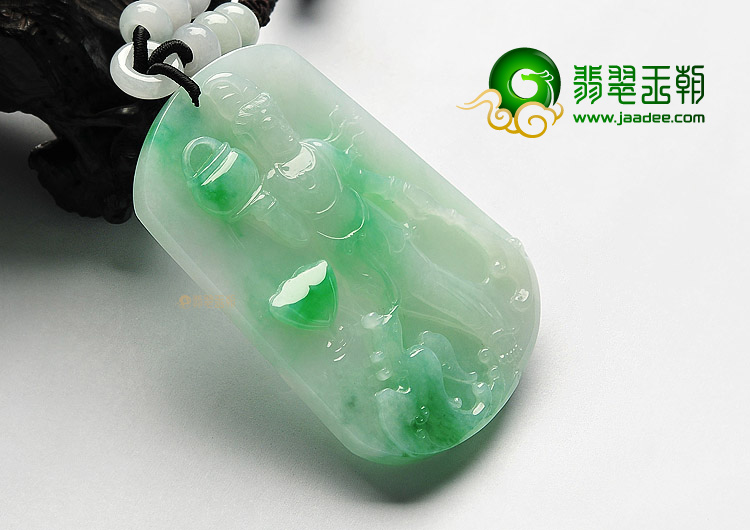 （超值推荐）糯冰种飘翠凤凰观音挂件