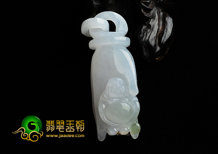 (超值推荐)糯冰种略飘花佛手挂件