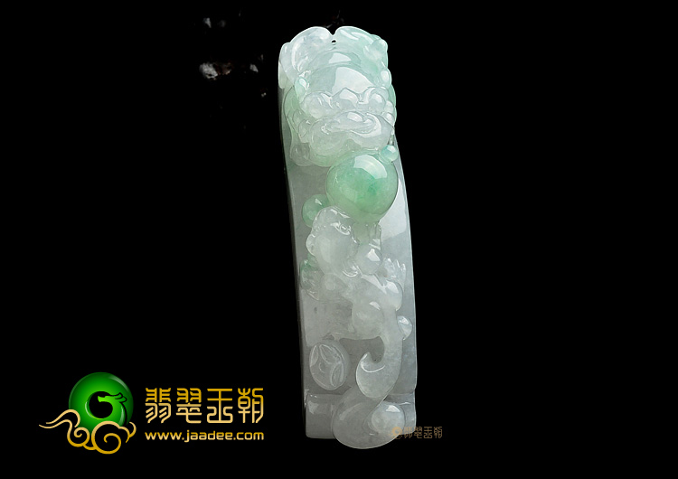 (超值推荐)糯冰种飘翠望子成龙挂件