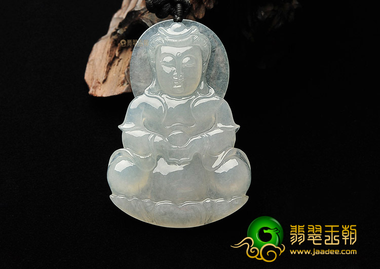 (超值推荐)冰种白色观音挂件