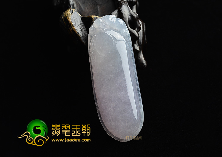 (超值推荐)糯冰种紫罗兰福瓜挂件