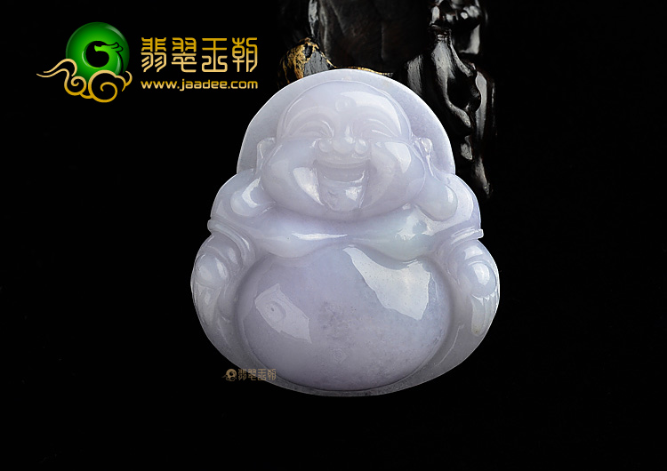 (超值推荐)糯冰种紫罗兰玉佛挂件
