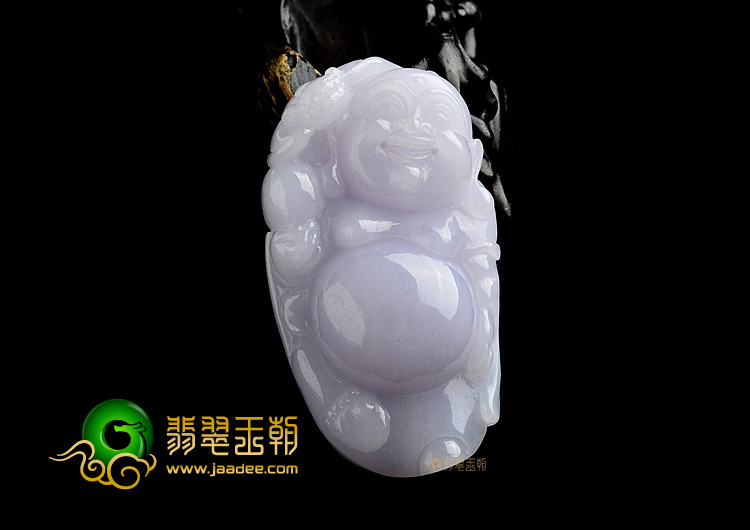 (超值推荐)糯冰种紫罗兰纳福挂件
