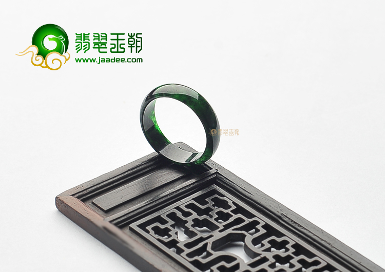 糯冰种廯加绿指环