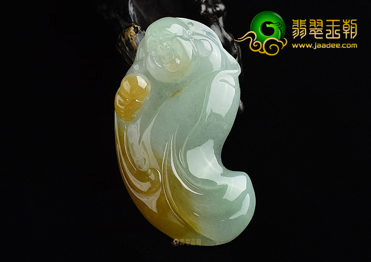 (超值推荐)糯冰种晴水黄翡玉佛挂件