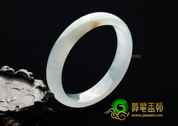 冰种晴水略带黄翡手镯(56mm)