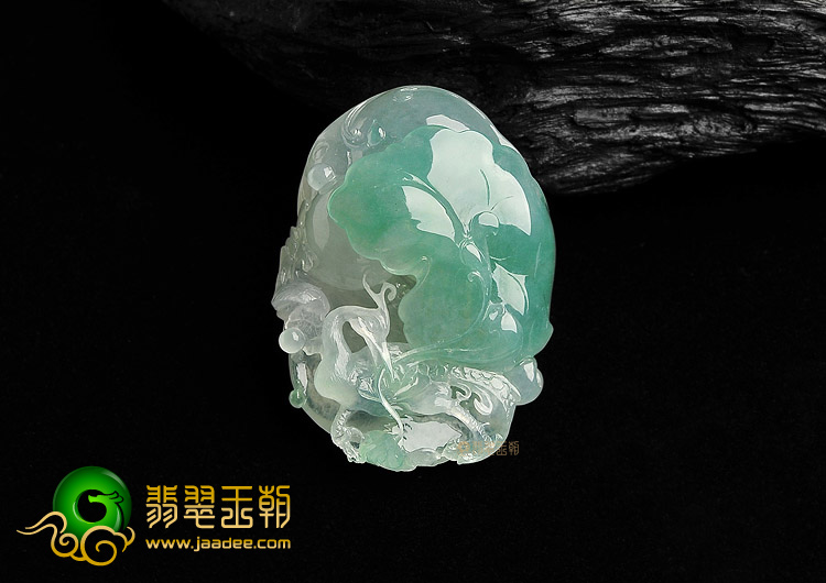 冰种绿晴水一路连科挂件