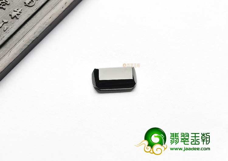 玻璃种墨翠戒面(一批)