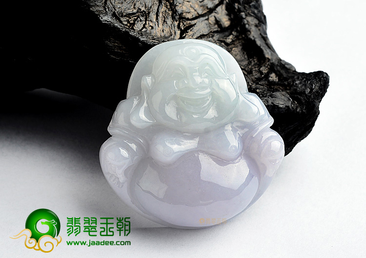 (超值推荐)糯冰种紫罗兰玉佛挂件