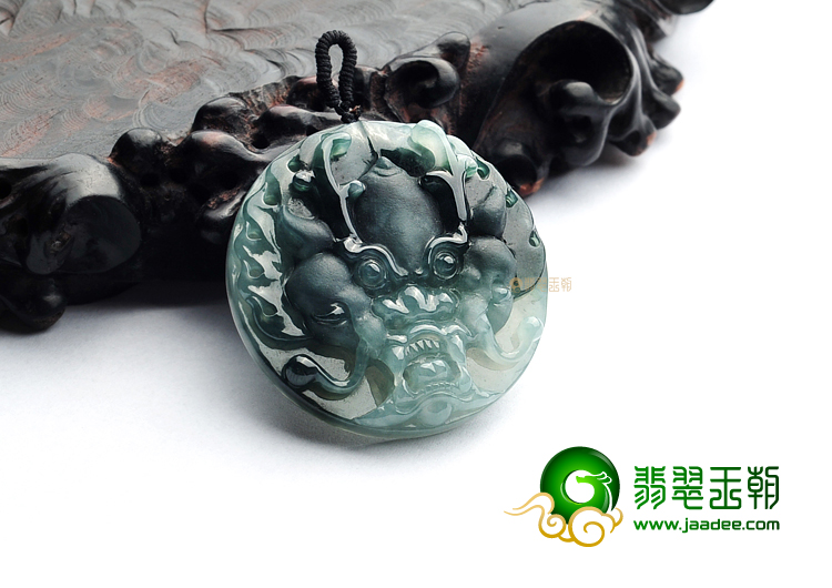 (超值推荐)糯冰种飘花龙头挂件