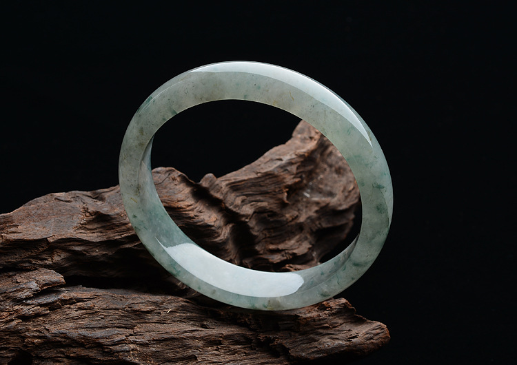 冰种晴水飘花手镯(58.7mm)