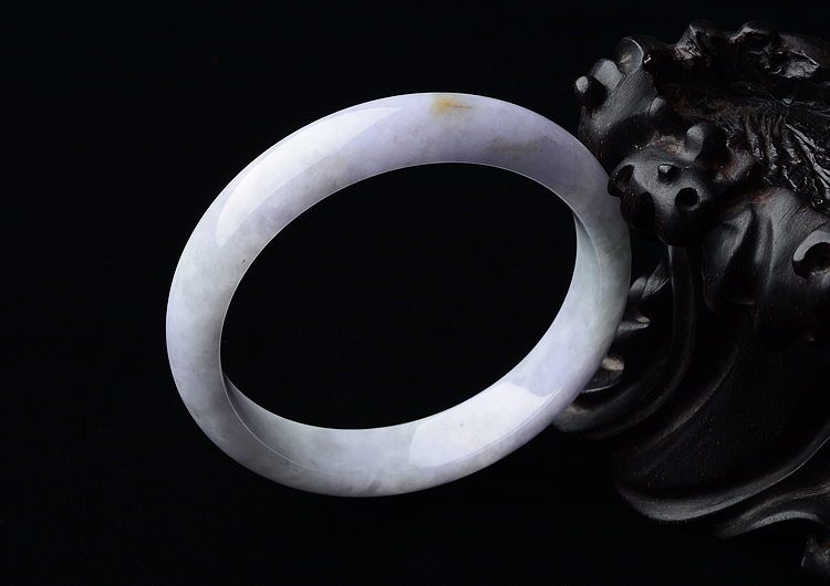 糯冰种紫罗兰手镯（57.4mm）