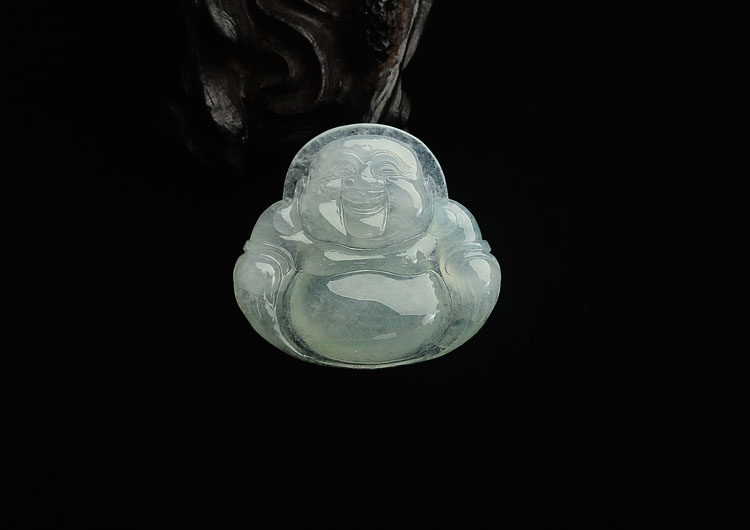 冰种晴水玉佛挂件