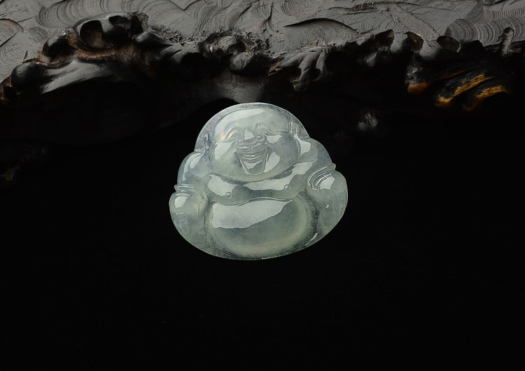 冰种晴水玉佛挂件