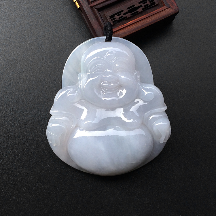 (超值推荐)糯冰种晴水玉佛挂件