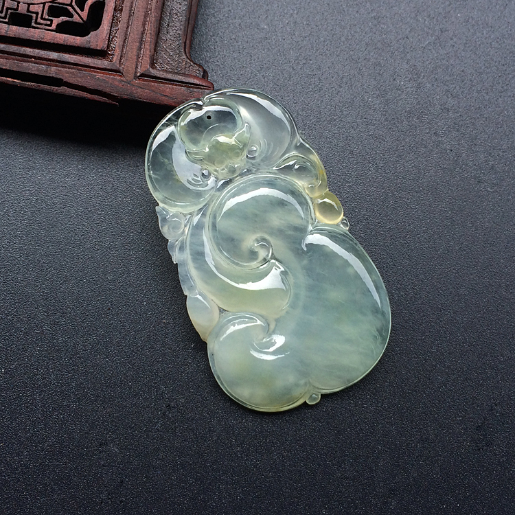 (超值推荐)冰种晴水福寿如意挂件