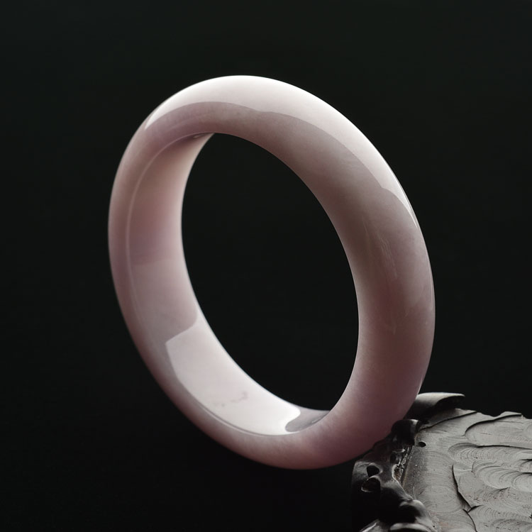 糯冰种紫罗兰手镯（57.7mm）