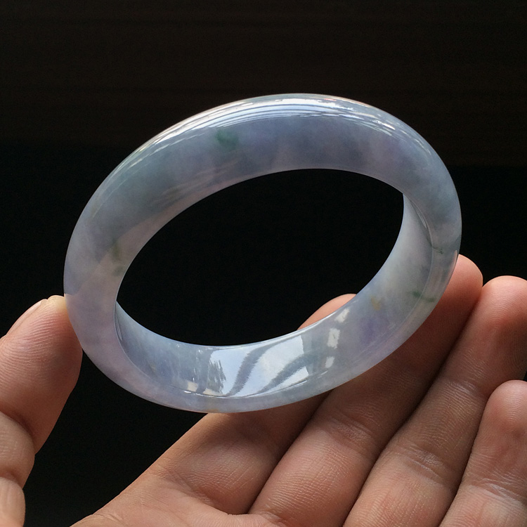 (超值推荐)糯冰种紫罗兰手镯（58.4mm）