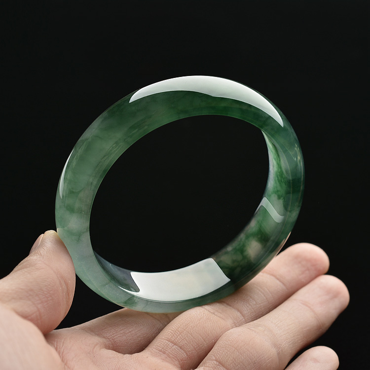 (超值推荐)冰种飘花手镯（57.8mm）