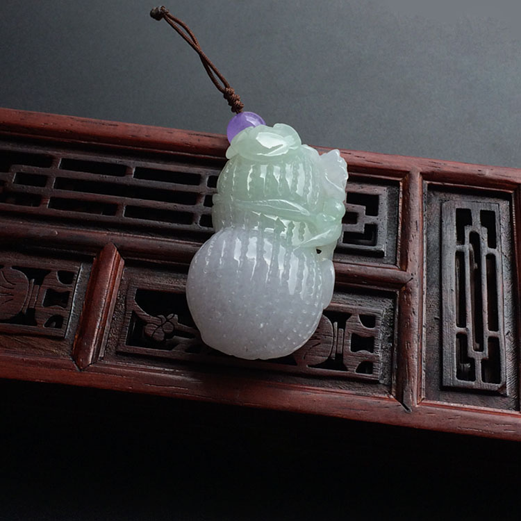 (超值推荐)糯冰种晴水生意兴隆挂件
