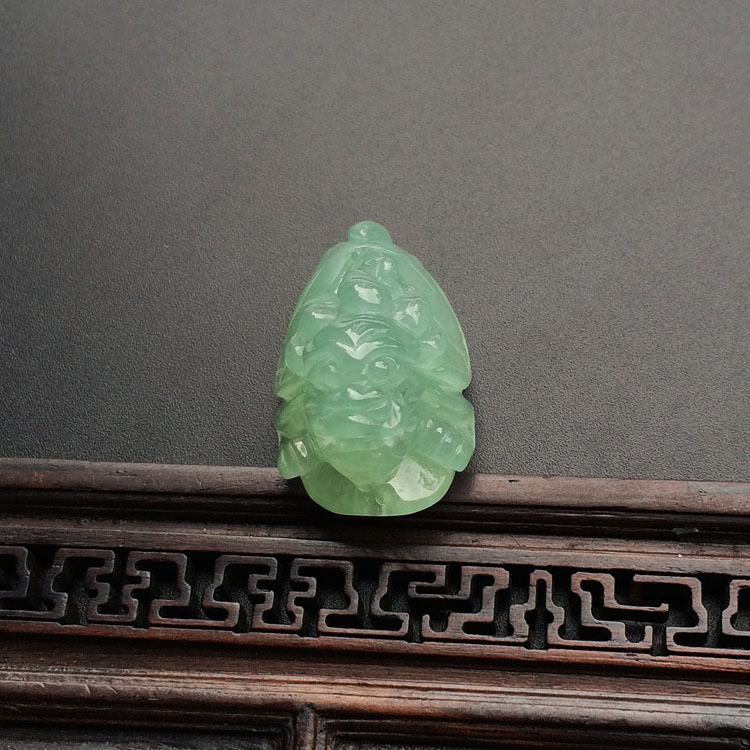(超值推荐)糯冰种晴水龙头龟挂件