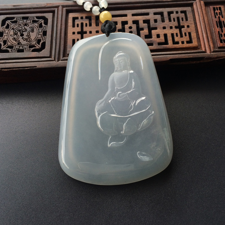 (超值推荐)冰种晴水释迦牟尼挂件