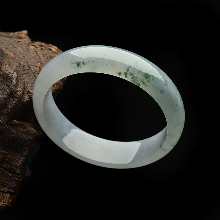 糯冰种飘花手镯（58.1mm）