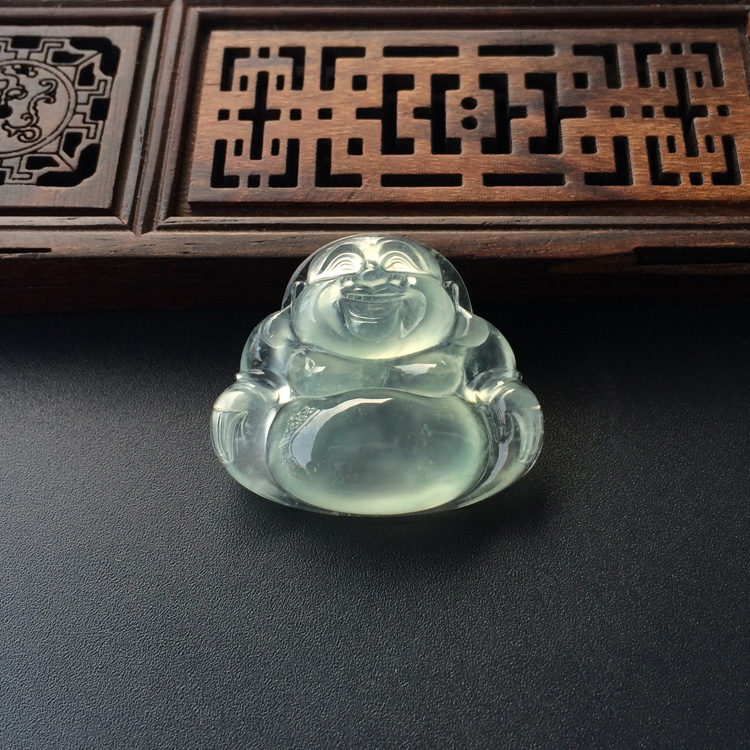 (超值推荐)冰种淡晴水玉佛挂件