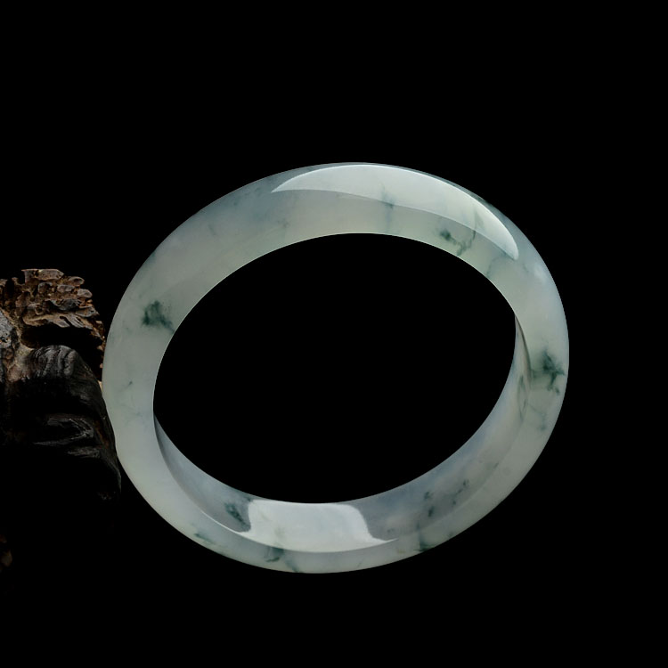 糯冰种飘花手镯(57.3mm)