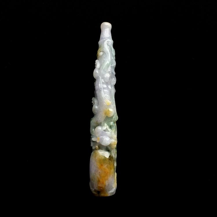 （超值推荐）糯冰种三彩节节高升烟斗