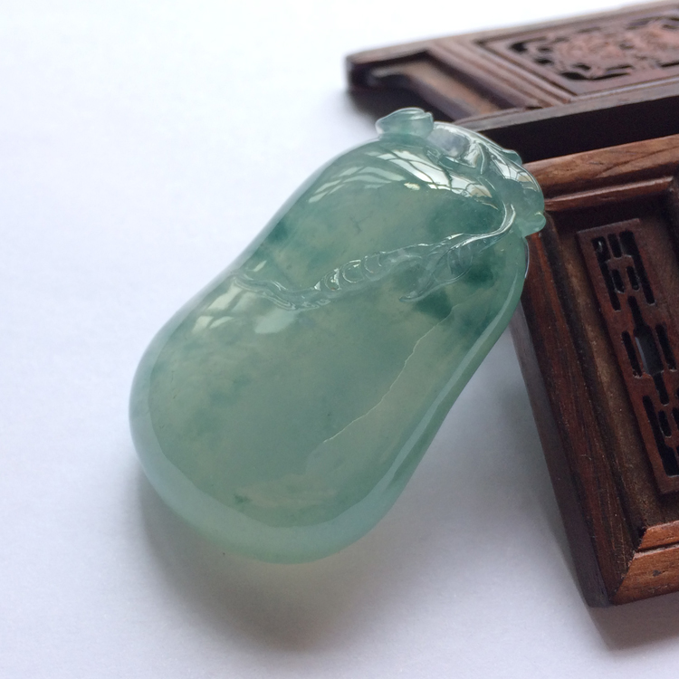 (超值推荐)冰种晴水飘花福瓜挂件