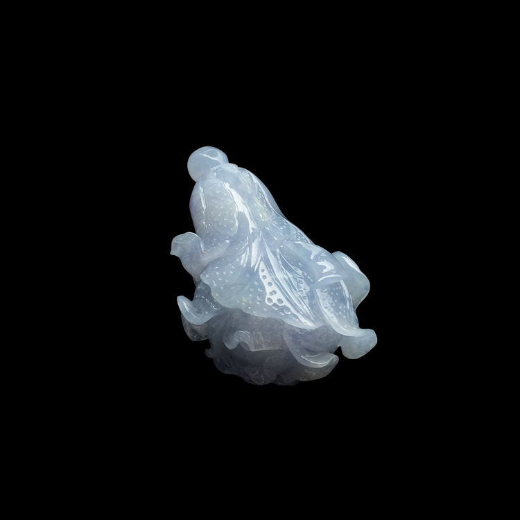 （超值推荐）糯冰种紫罗兰白菜挂件