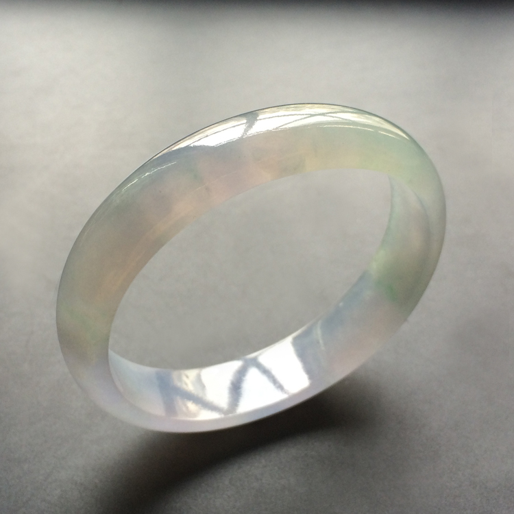 (超值推荐)冰种紫罗兰带晴水贵妃镯(54.5mm-48.4mm)