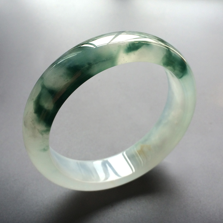 (超值推荐)冰种飘花手镯(58.3mm)