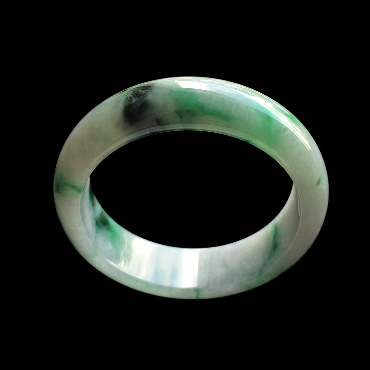 糯冰种飘翠手镯（55.6mm）