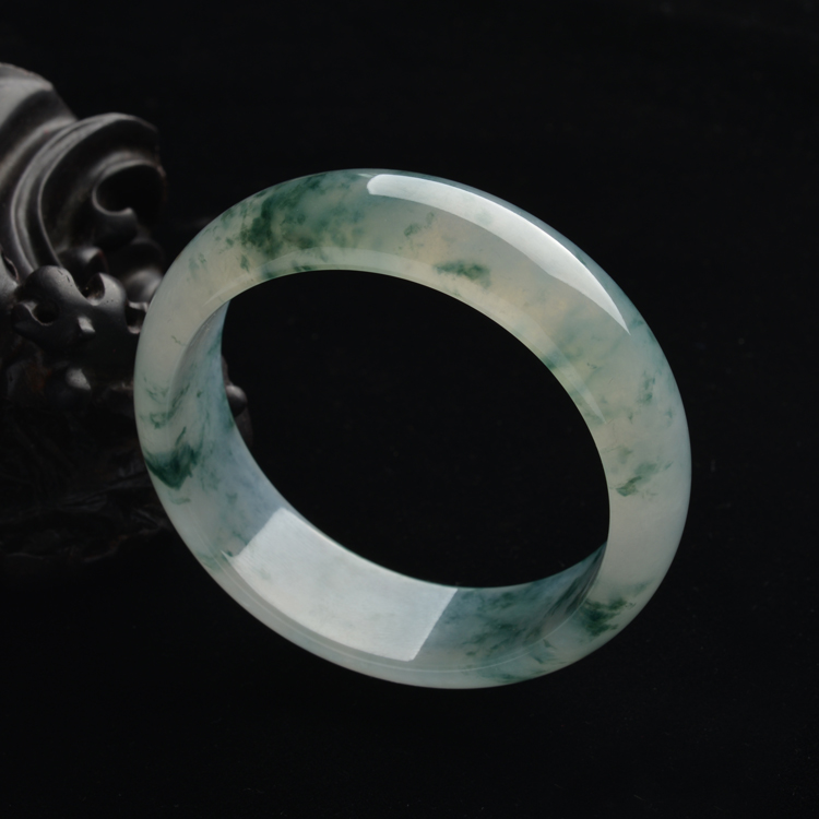 (超值推荐)冰种飘花手镯(57.9mm)