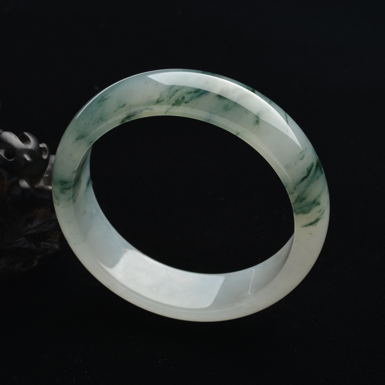 (超值推荐)冰种飘花手镯(59.8mm)