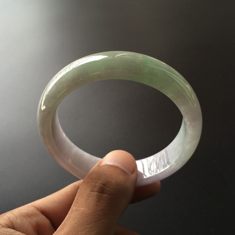 (超值推荐)糯冰种晴水紫罗兰手镯(56.2mm)