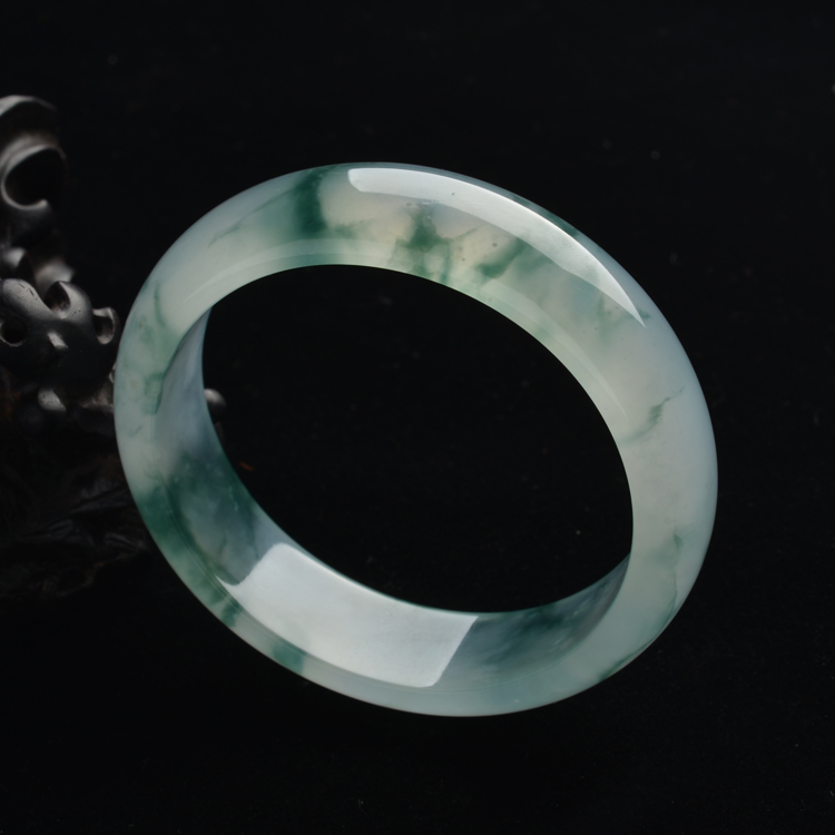 (超值推荐)冰种飘花手镯(57.2mm)