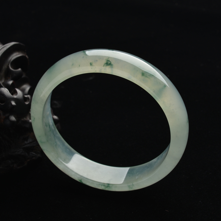 (超值推荐)冰种飘花手镯(59.8mm)