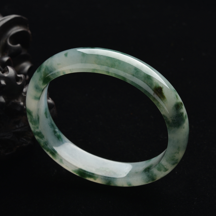 (超值推荐)冰种飘花贵妃镯(56.6mm-50.5mm)