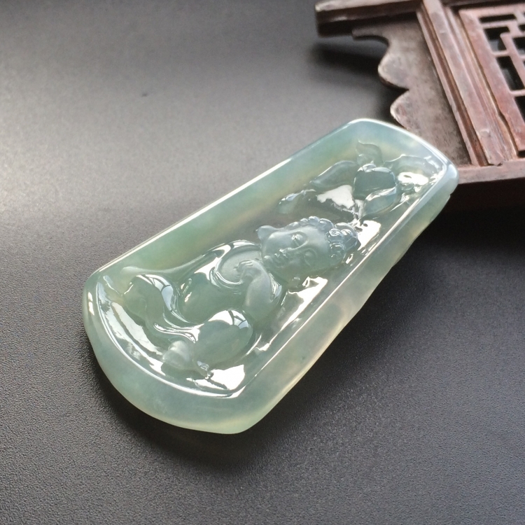 (超值推荐)冰种晴水宝宝佛挂件