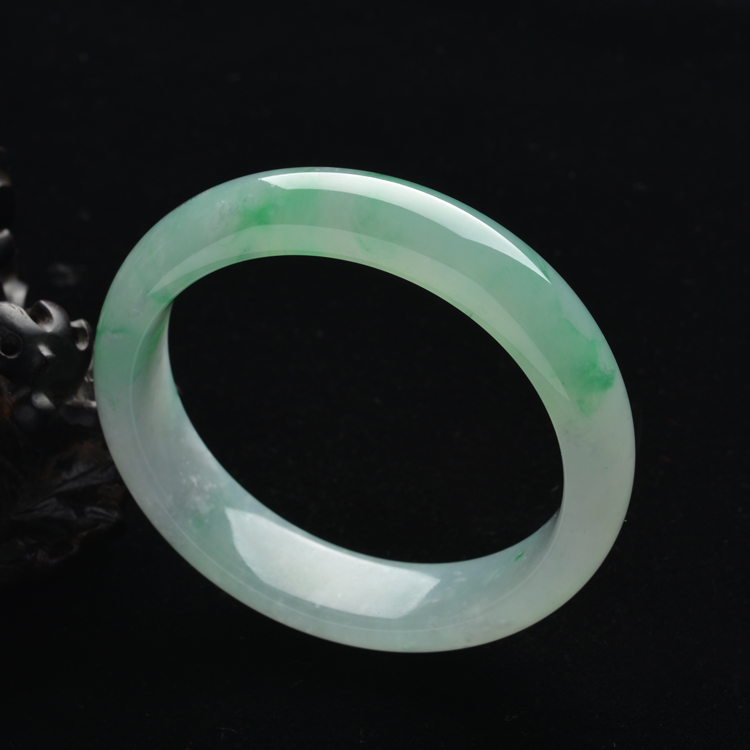 (超值推荐)冰种晴水飘翠手镯(60.4mm)