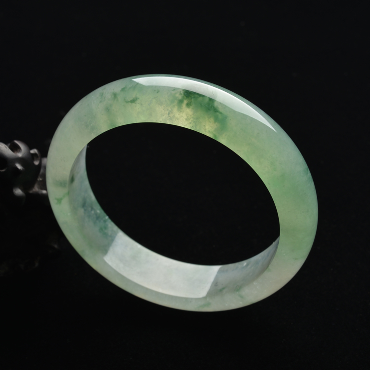 (超值推荐)冰种晴水飘花手镯(59.1mm)
