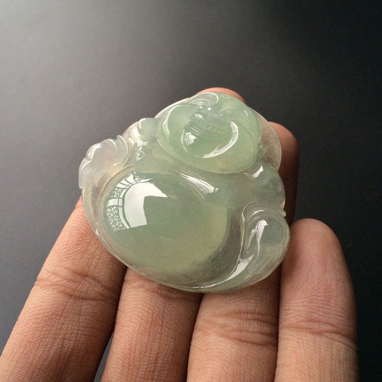 (超值推荐)糯冰种晴水玉佛挂件