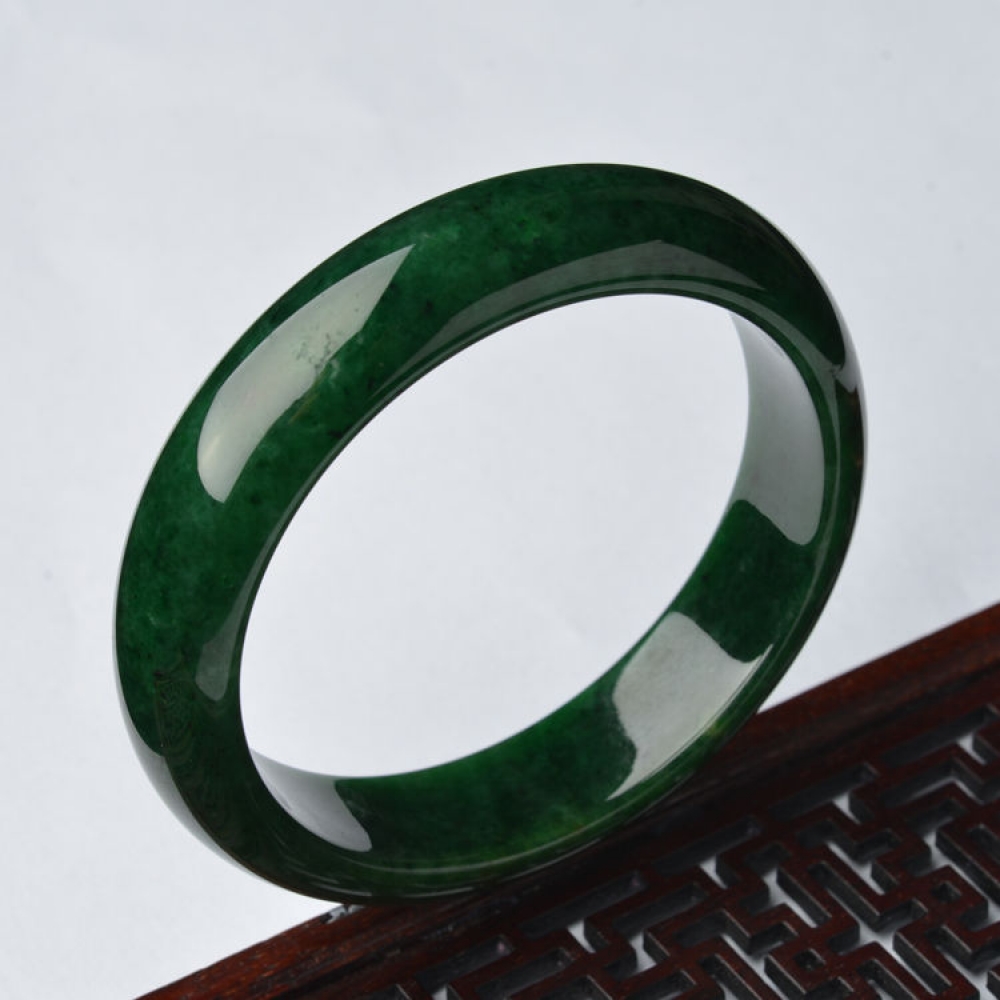 糯冰种浓绿手镯(58.7mm)